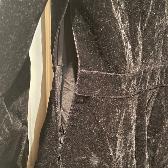 FeiInVan Velvet Midi Dress Small Black Button Up Cosplay Costume Anime Character - Picture 6 of 9